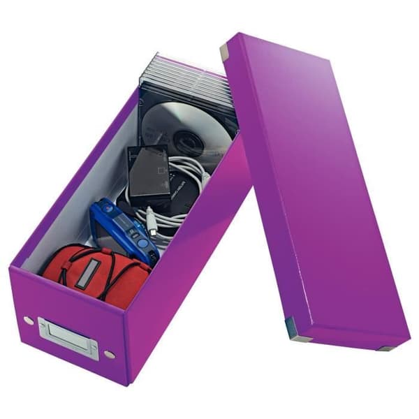 LEITZ Förvaringsbox Click&Store CD WOW Lila
