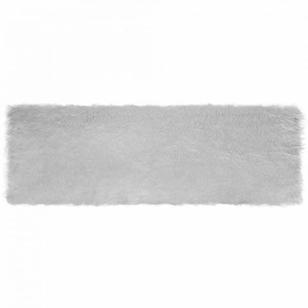 Matta - VIDAXL - Tafalla - Grå - 80 x 250 cm - Mjuk polyester