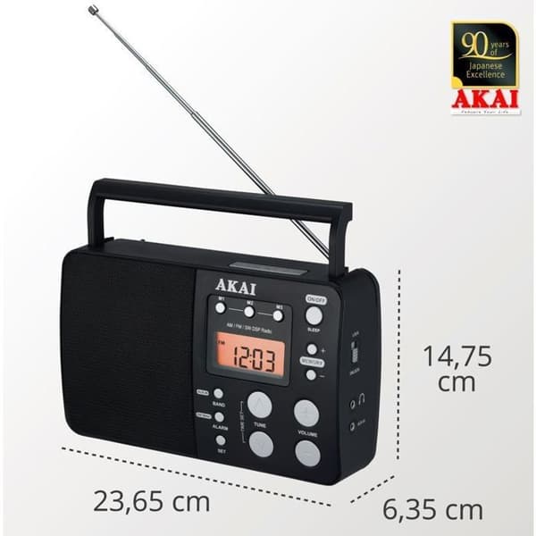 Radio CD - AKAI - APR-200 - Mono - FM - Retro