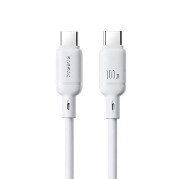 Câble USB-C Baseus Silky Series PD 100 W 1 m Vit