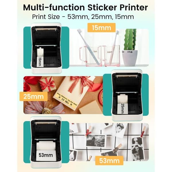 Bärbar termisk skrivare - PHOMEMO - M02 Pro - 300 DPI - Ingen bläck - Bluetooth - Grön
