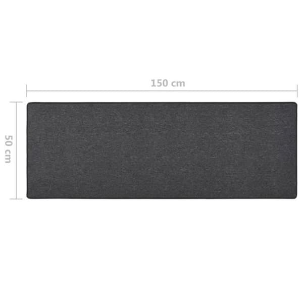 vidaXL Löparmatta Antracit 50x150 cm