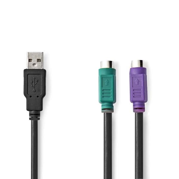 Nedis 2 i 1 USB 2.0 USB-kabel