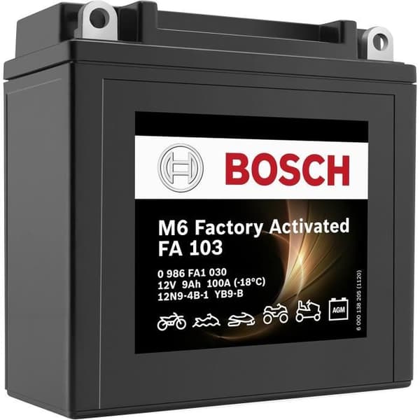 Bosch FA103 - Motorcykelbatteri AGM - 12V 100A 9Ah