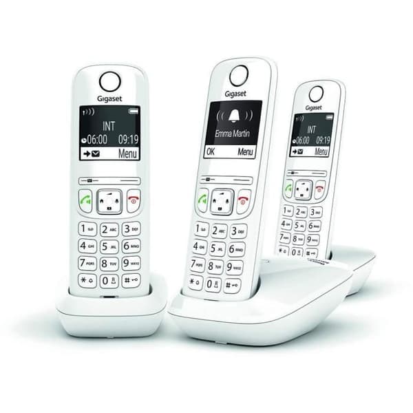 GIGASET Fast telefon AS690 Trio Vit