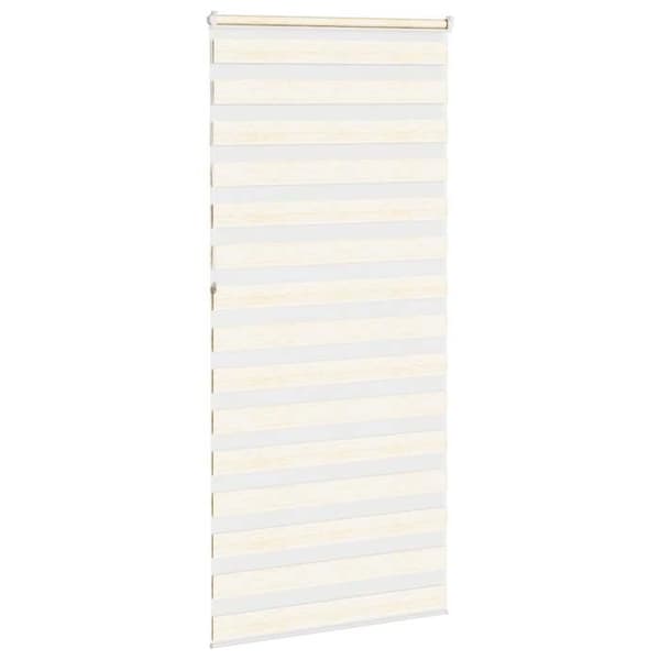 vidaXL Butik zebramönstrad beige tygbredd 95,9 cm polyester 4014703