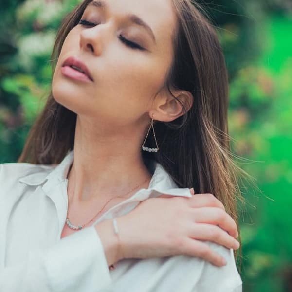 Collier PIANA i Amazonitstenar