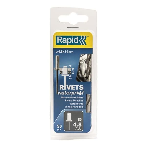 RAPID Förseglade nitar 4,8x14mm i aluminium