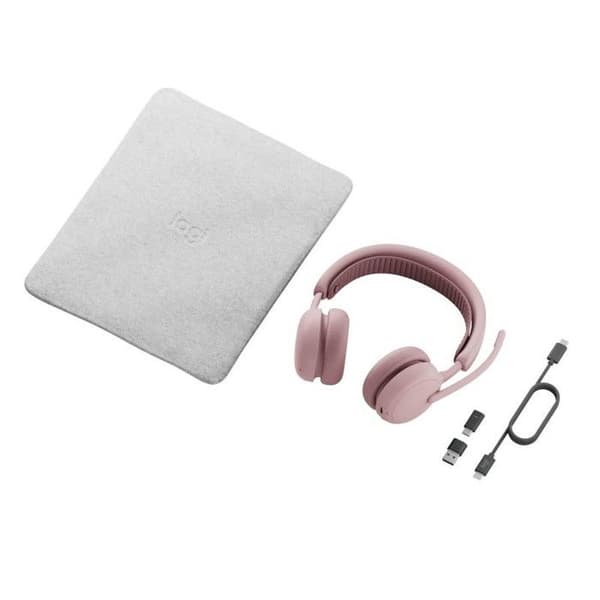 Hörlurar - LOGITECH - Zone Wireless 2 ES - Trådlös Bluetooth 5.3 - ANC 25h - USB-C - Rosa