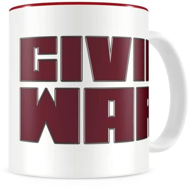 Marvel Mug - WTT - Civil War - Thermo Logo - Keramik - Vit - 320 ml