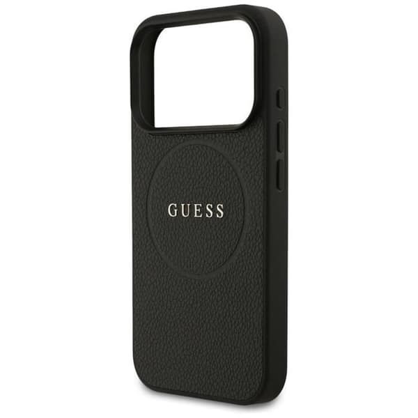Guess Grained Ring Case med MagSafe för iPhone 17 Pro 6.3" Svart