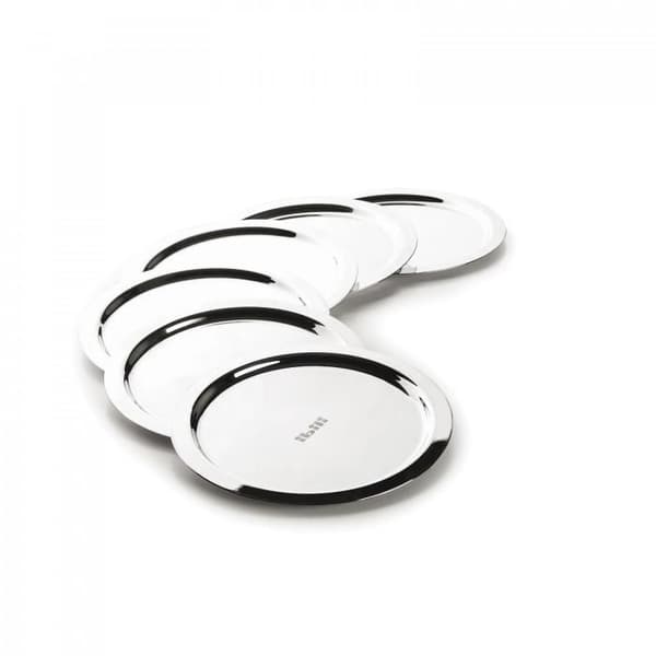 6 lockande crème caramel i rostfritt stål 8 cm