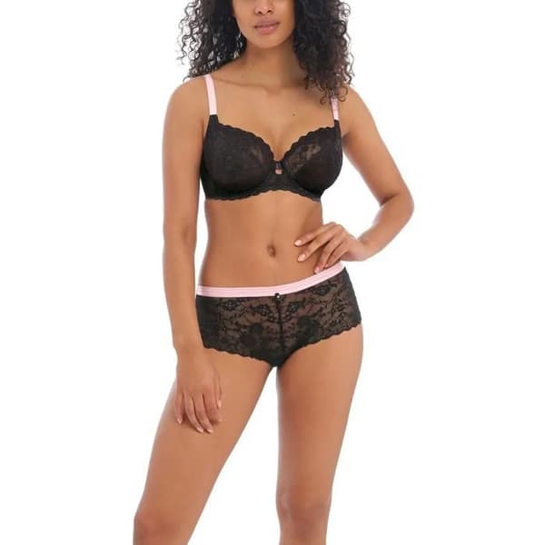 Freya - Black Offbeat Plunge BH