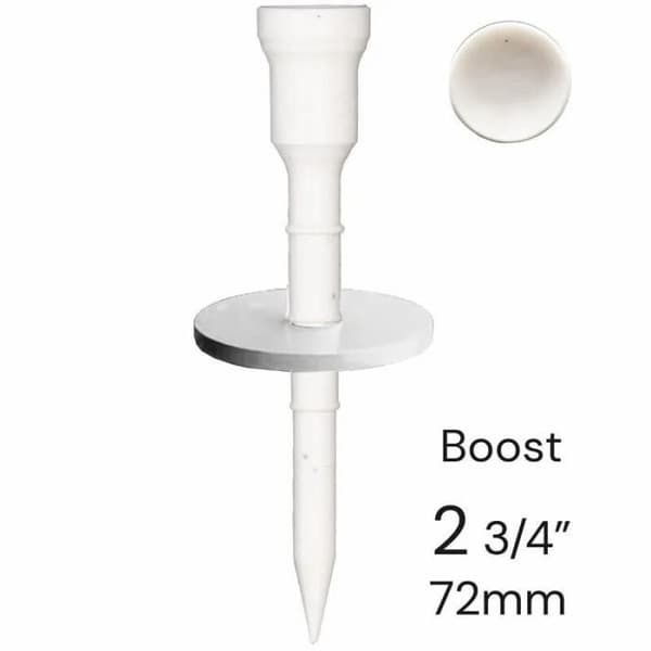 Set med 12 Lignum Boost golf-tees - vit - 72mm