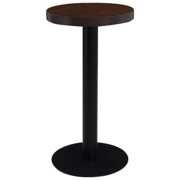 vidaXL Bistrobord Mörkbrun 40 cm MDF