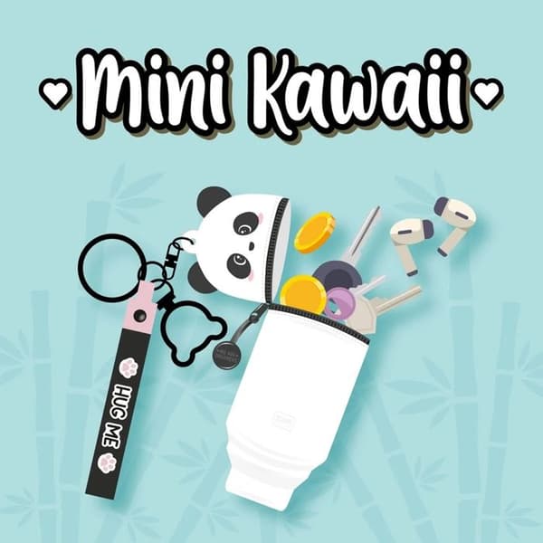 Panda Nyckelring Plånbok - Mini Kawaii
