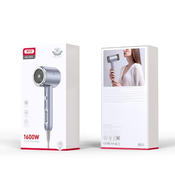 Hårfön - XO - CF2 Blå - 1600W - Lätt - Ergonomisk - Modern design