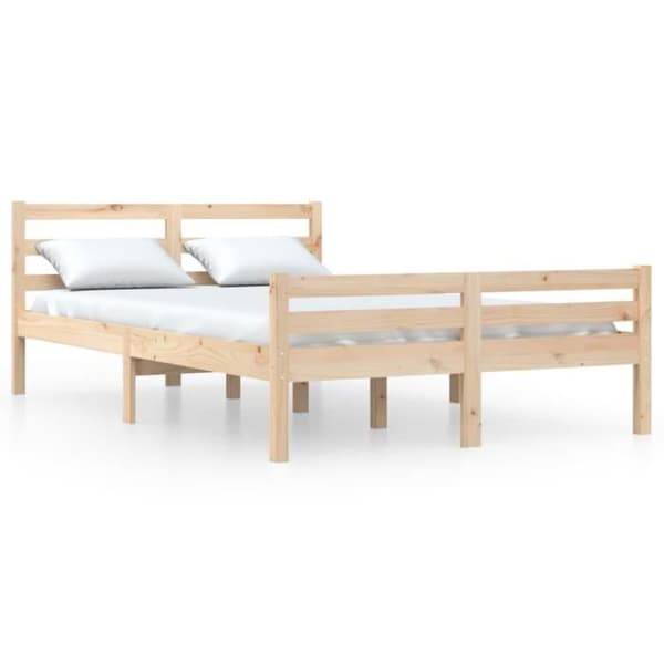 vidaXL Sängram 135x190 cm Dubbel 814794