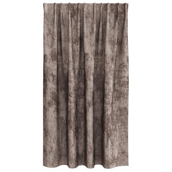 Gardiner 2 st med öglor Cappuccino 140x140 cm