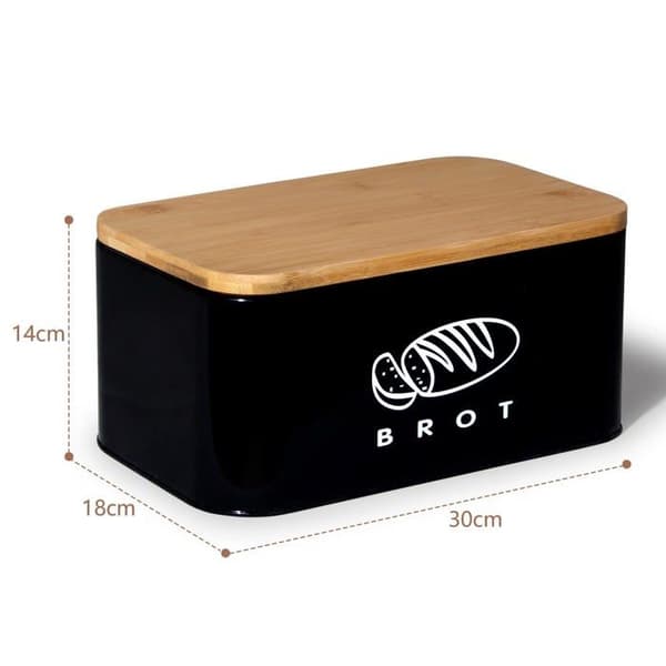 Brödbox - Theo-Cleo - Metall - Bambulock - Ventilation