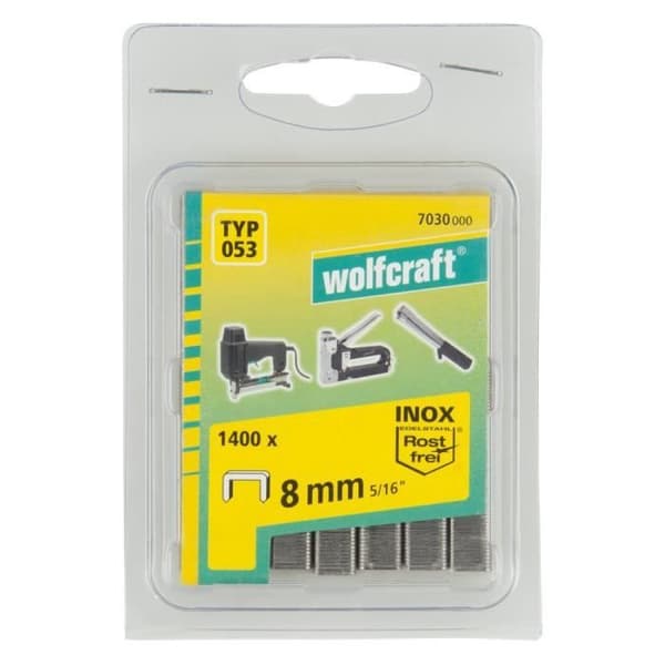 wolfcraft Wide Back Staples Typ 053 1400 st 8 mm 7030000