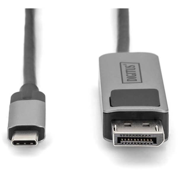 Adaptör - Digitus - DB-300334-010-S - USB-C® - DisplayPort - 1m - Svart