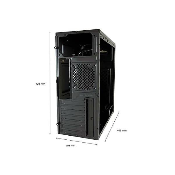 PC-chassi - LC-Power - Midi-7040B - USB 3.0 - Borstad aluminium - RGB-belysning
