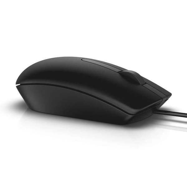 USB-trådad optisk mus - DELL - MS116 - 1000 DPI - Ambidextrös - Svart