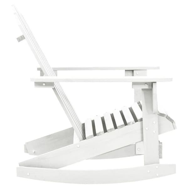 Trädgårdsgungstol i trä - Vit - 72 x 92 x 104 cm