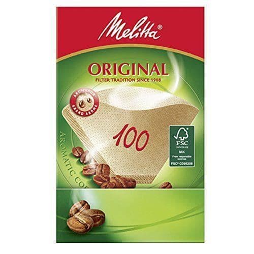 Melitta filterpapper 100/40, naturligt brunt - 12603,3