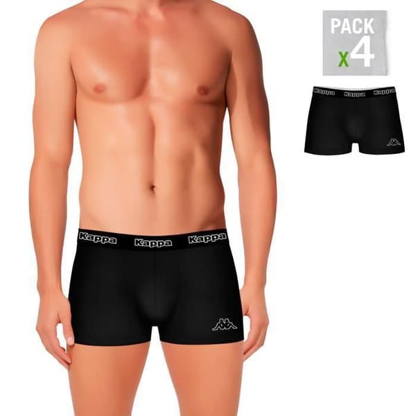Slips - KAPPA - Noir - Pack av 4 - 95% Bomull - Optimal komfort