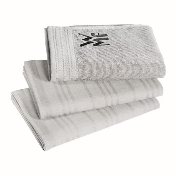 3-delat set, 1 handduk och 2 kökshanddukar