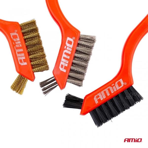 Set med metallborstar, 3 delar. AMIO-02827