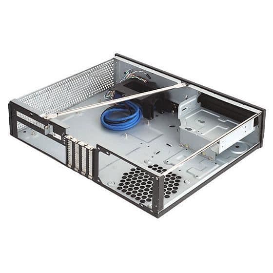 SilverStone SST-ML03B - Milo HTPC Micro ATX Silent Slim Datorfodral, svart