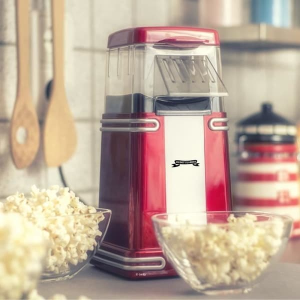 Gadgy Popcorn Maker - Retro Popcorn Maker - Varmluftsfettfri, oljefri