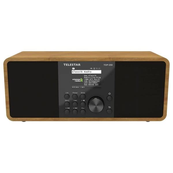 Hi-fi-system - TELESTAR - TOP 250 Trä - DAB+ - Wi-Fi - Bluetooth 5.3