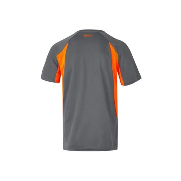 T-shirt Velilla Teknik - grå/fluo orange