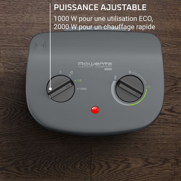 Rowenta Extra värme, ECO-läge, 2 inställningar, Tyst, Säkerhet, SO2321F2
