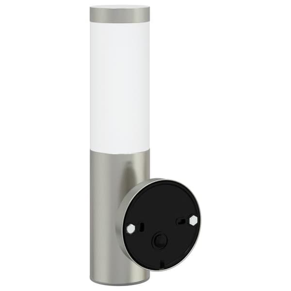 Utomhusvägglampa med sensor Silver Rostfritt stål IP44