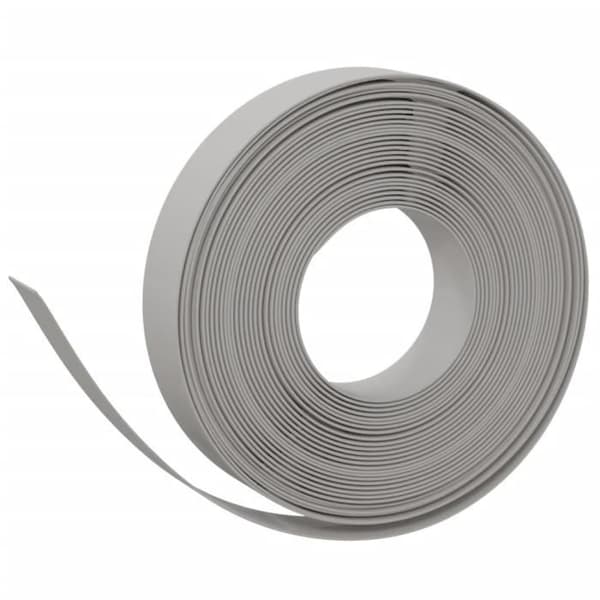 vidaXL Trädgårdskant Grå 10 m 10 cm Polyeten 154393