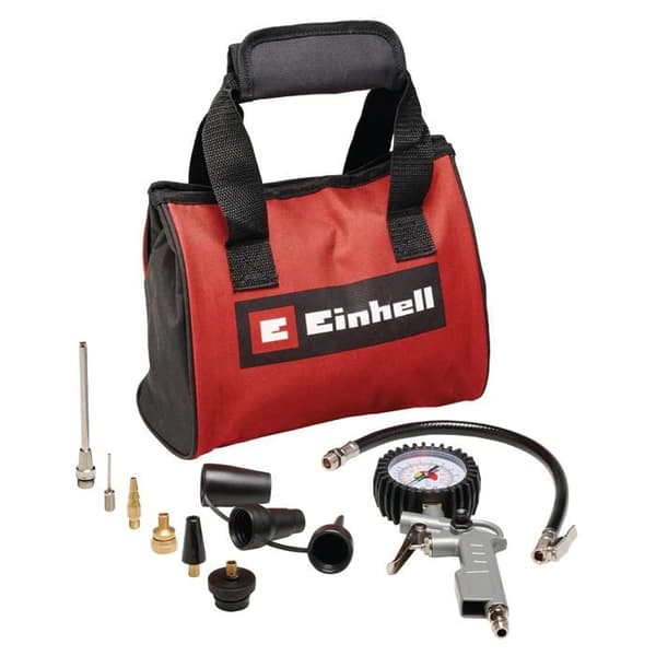 Einhell 10-pack tillbehör för kompressor + väska