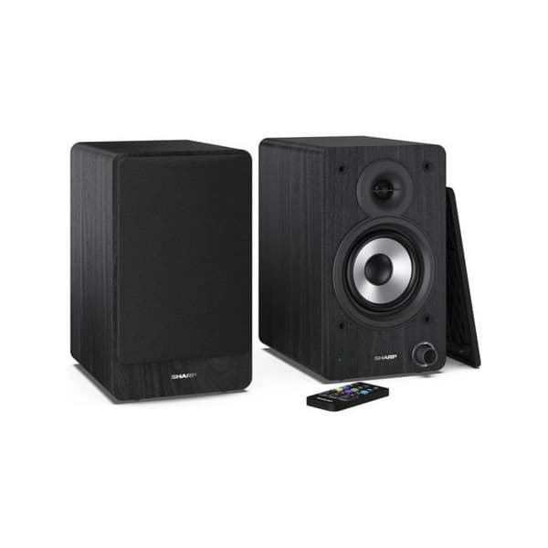 Bibliotekshögtalare - SHARP - CP-SS30 - 2-vägs - 60 W - Svart - Trådad/Trådlös