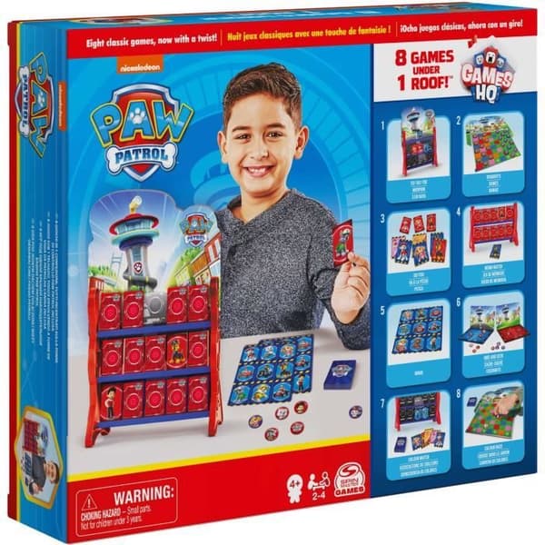Paw Patrol stort set med 8 brädspel