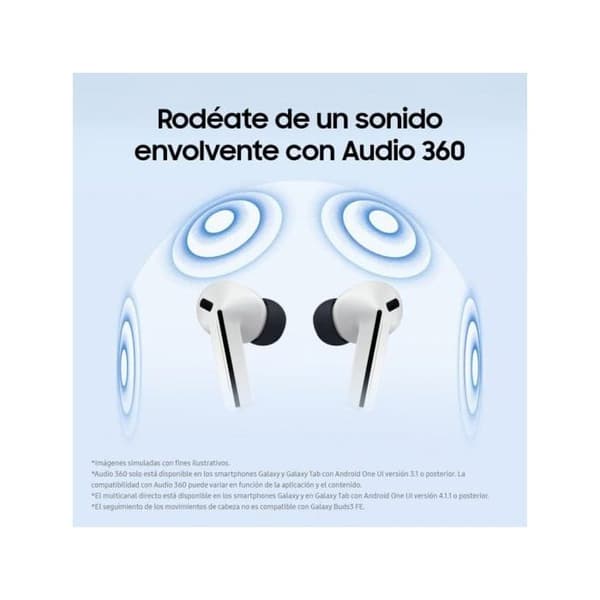 Samsung Galaxy Buds3 FE Bluetooth-erhörlurar med aktiv brusreducering i grått
