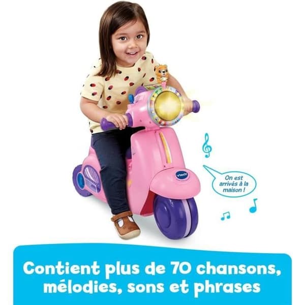 VTech - Interaktiv 3-i-1 Scooter i Rosa