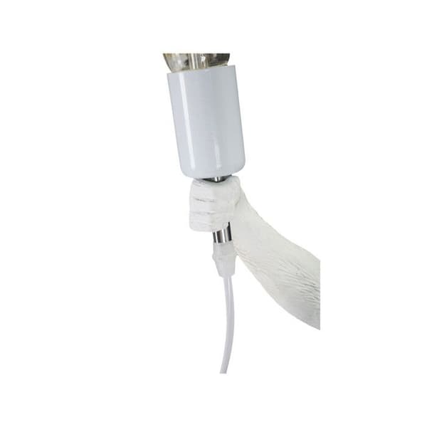 Bordslampa i resin "Apa" 55cm Vit