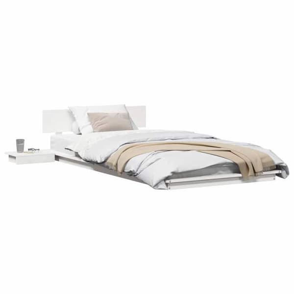 vidaXL Sängram Vit 80 x 200 cm trä 872420
