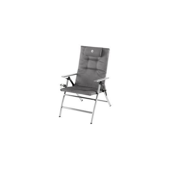 Fällstol - COLEMAN - 5 Positioner - Aluminium - Grå - Justerbara Armstöd