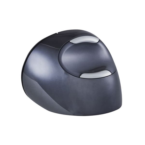 Vertikal Mus - Evoluent - VerticalMouse D - Svart/Silver - Ergonomisk - Trådlös