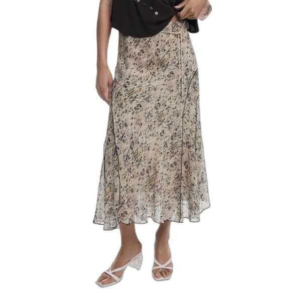 Kjol dam Desigual Rishit - beige